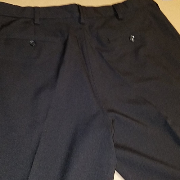 NWT SAVANE Men Dress flat front black pant trouser - Picture 7 of 11